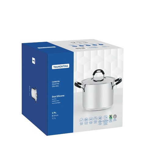 [086-85240] OLLA TRAMONTINA 62485/240 DUO SILICONE 24CM