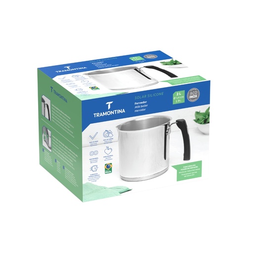 [086-92140] HERVIDOR TRAMONTINA 62492/140 DUO SILICONE 14CM