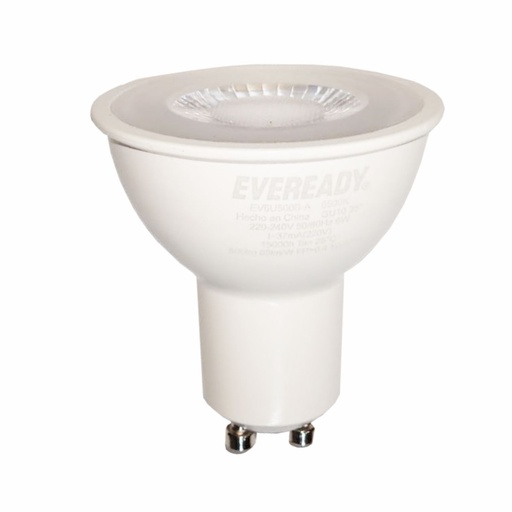 [125-07986] LAMPARA LED EVEREADY EV6U480A-A GU10 6W LUZ AMARILLA