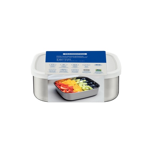 [086-23660] CONTENEDOR TRAMONTINA 61223/660 FREEZINOX CUADRADO 16CM