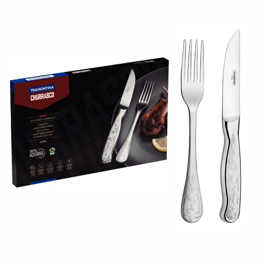 [086-28637] JUEGO DE CUBIERTOS TRAMONTINA 66928/637 CLASSIC JUMBO 12PZS