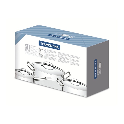 [086-20010] JUEGO TRAMONTINA 65620/010 PROFESSIONAL 5PZS