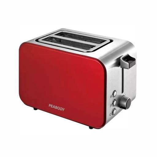 [123-79743] TOSTADORA PEABODY PE-T8127R 800W ROJO