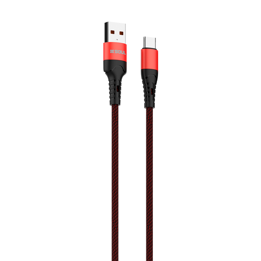[164-73718] CABLE DE DATOS SOUL MALLADO USB-MATCRO USB-A / USB-C 2.4A