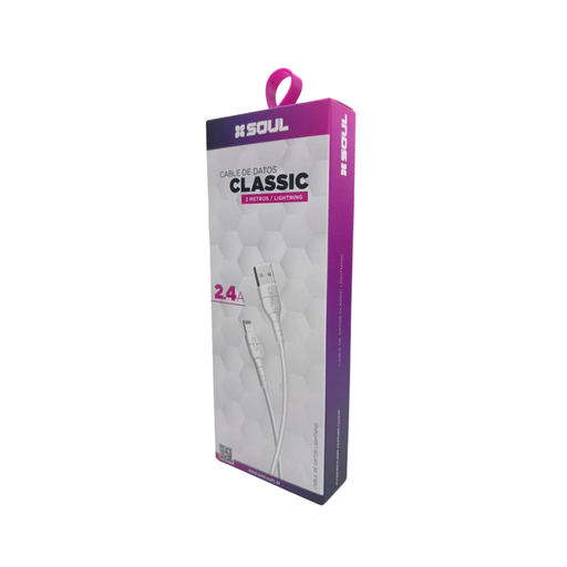 [164-74166] CABLE DE DATOS SOUL CLASSIC USB-CLIPH2M LIGHTNING 2M
