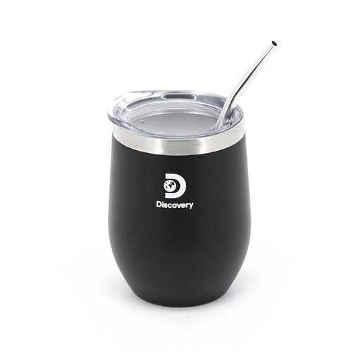 [211-84970] MATE DISCOVERY 18497 350ML NEGRO CON BOMBILLA