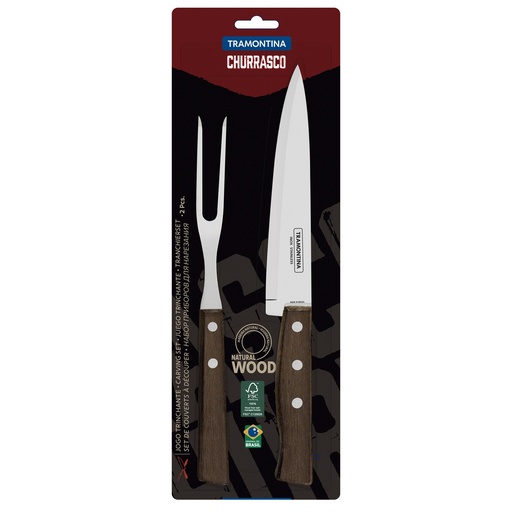 [086-76884] JUEGO P/ASADO TRAMONTINA 22299/013 TRADICIONAL 2 PZAS 