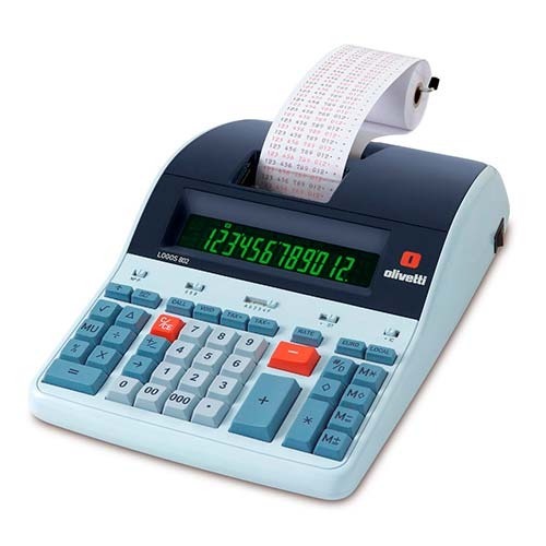 [305-98913] CALCULADORA OLIVETTI LOGOS 802 CON IMPRESOR