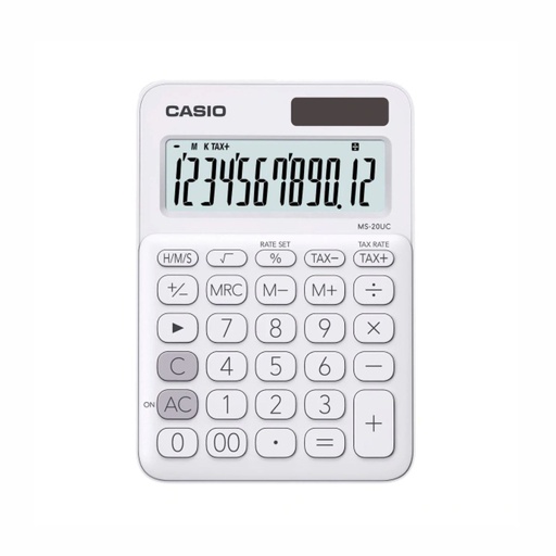 [053-05020] CALCULADORA CASIO MS-20UC BLANCO