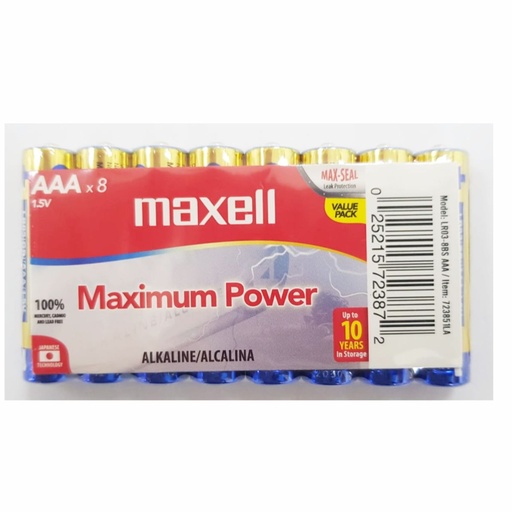 [157-23851] PILA MAXELL AAA ALCALINA BP8