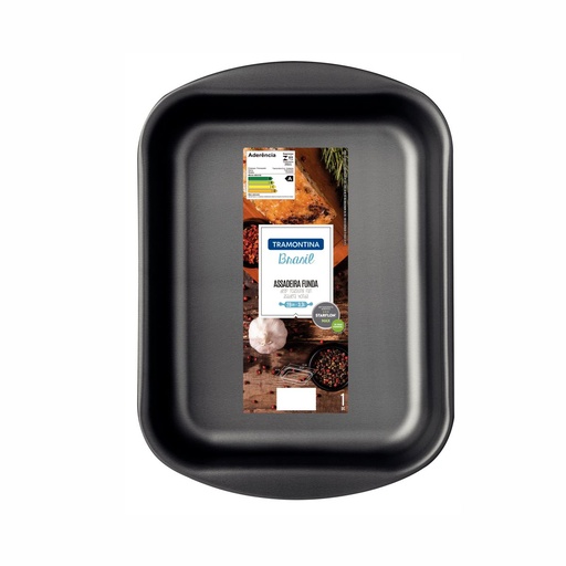 [086-51034] ASADERA TRAMONTINA 20051/034 BRASIL RECTANGULAR 34CM