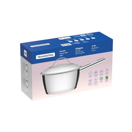 [086-51160] CACEROLA TRAMONTINA 62651/160 ALLEGRA 16CM