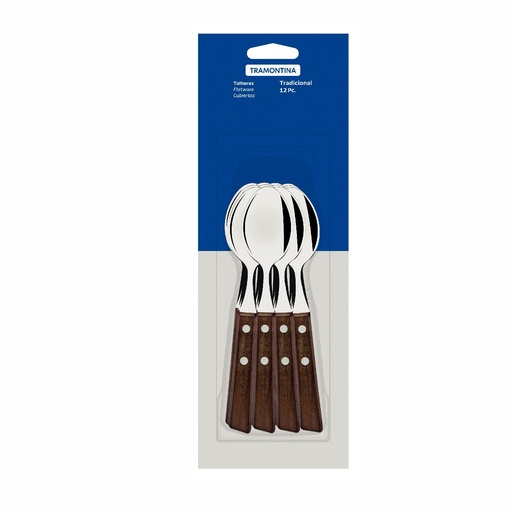 [086-07900] CUCHARA DE TE TRAMONTINA 22207/900 TRADICIONAL 12PZS