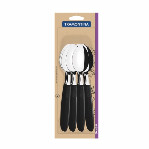 [086-72046] CUCHARA DE MESA TRAMONTINA 23363/900 IPANEMA 12 PZS NEGRO