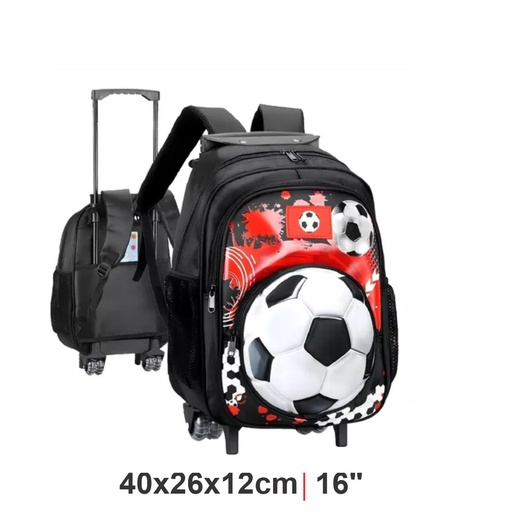 [199-00503] MOCHILA CARRO TRENDY 51350NR BLACK/RED