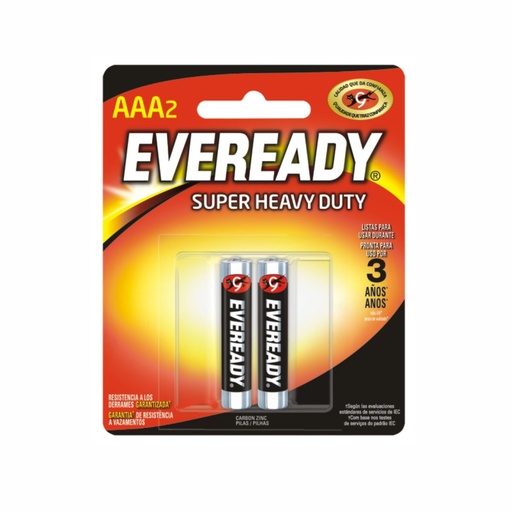 [125-52636] PILA EVEREADY AAA CARBON 1212 BP2